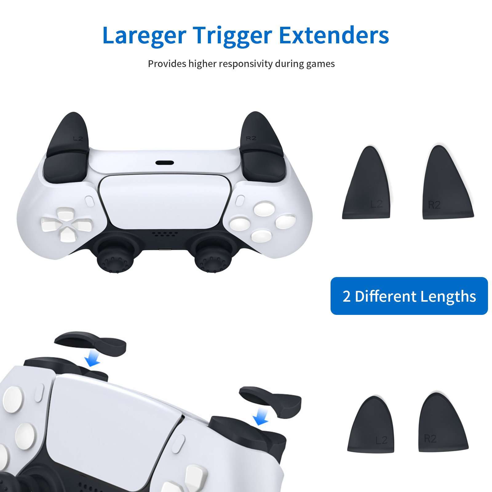 nexigo-ps5-controller-ladestation-mit-grip-trigger-kit image 7