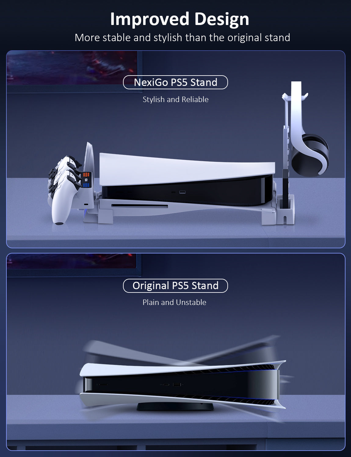 nexigo-ps5-modular-system-1558-mit-controller-charger-schwarz image 6