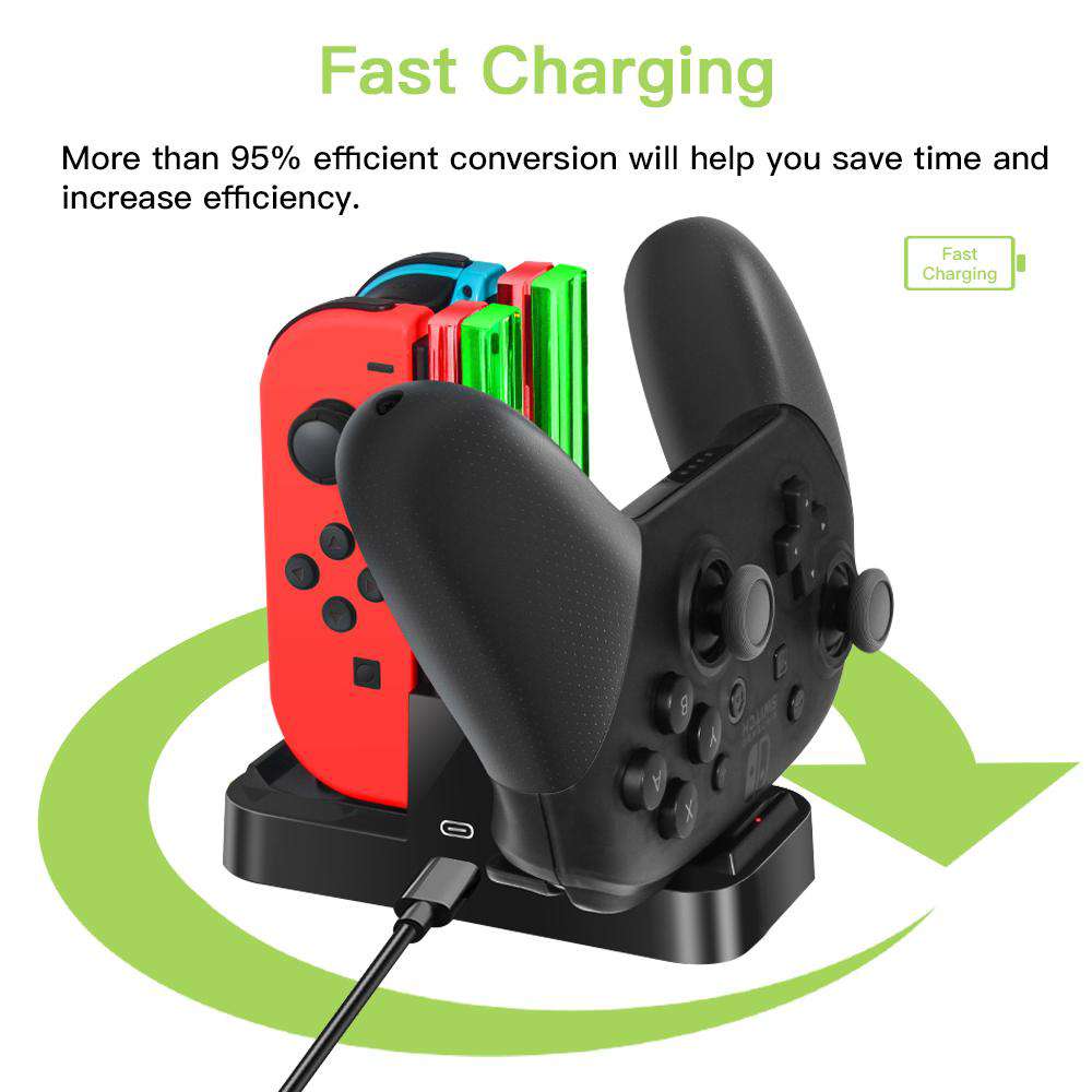 nexigo-ladedock-f-r-nintendo-switch-joy-con-pro-controller image 2