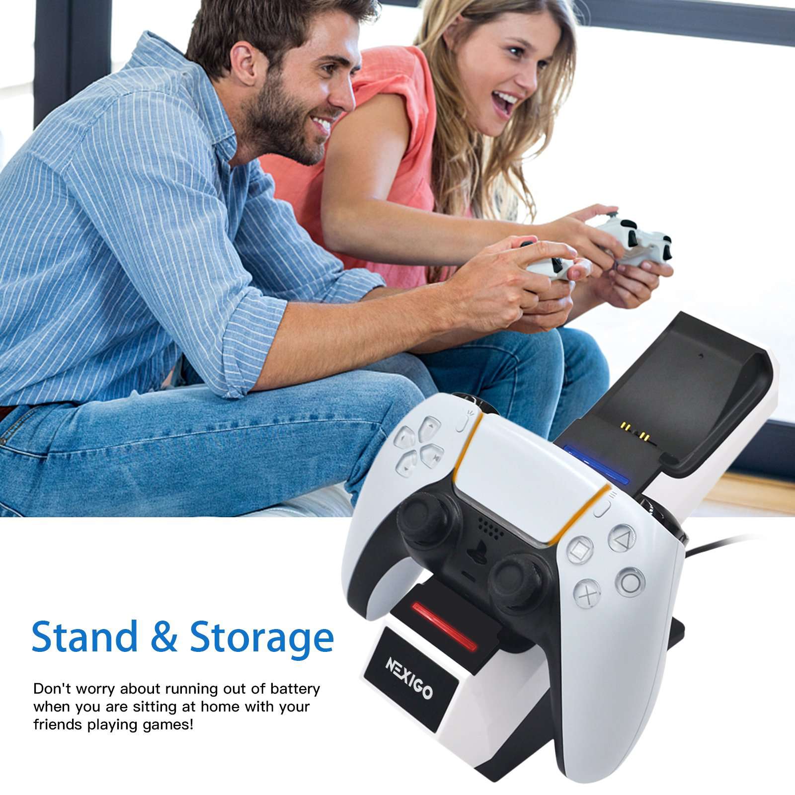nexigo-ps5-controller-ladestation-mit-thumb-grips image 6