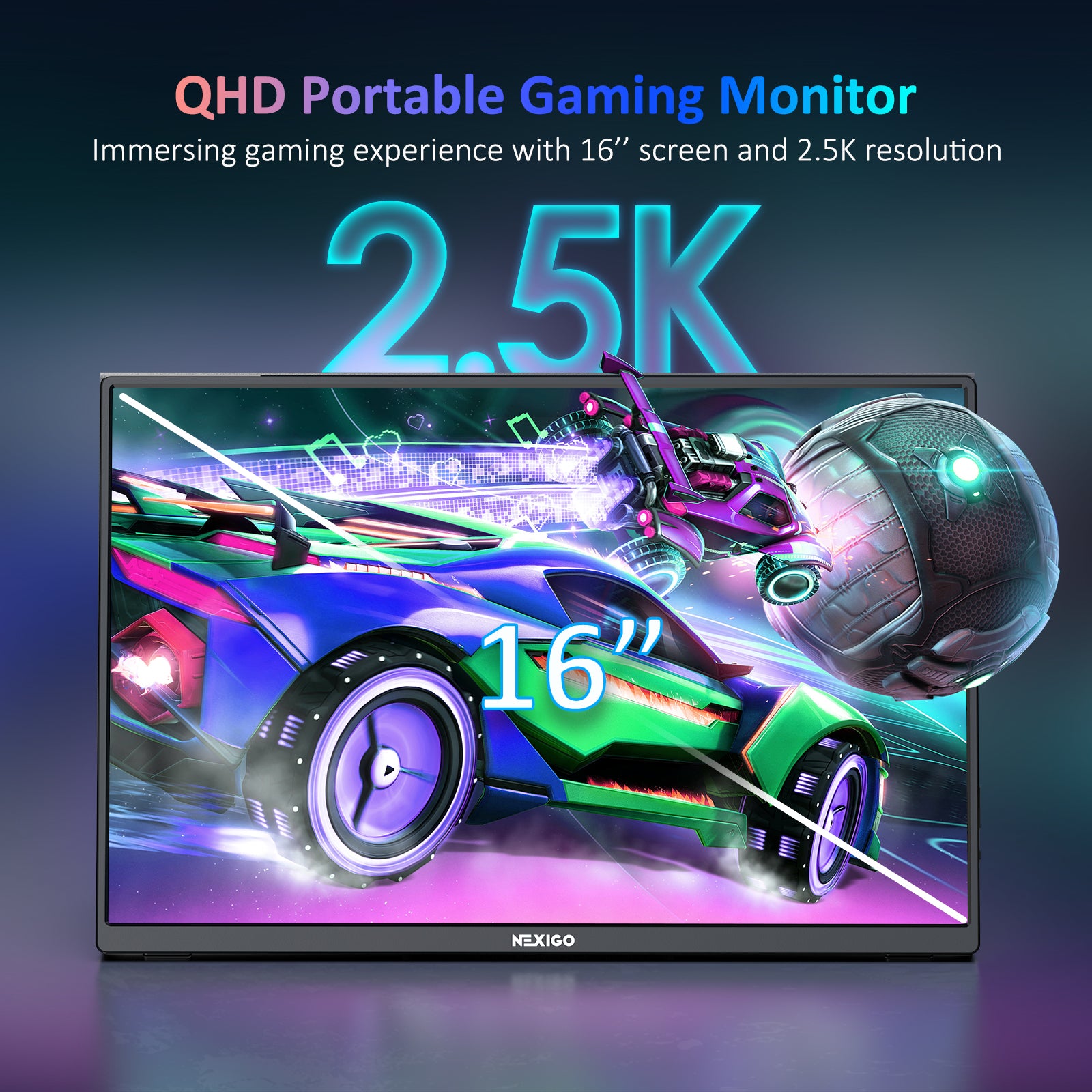 nexigo-ng16ufg-s-16-zoll-2-5k-144hz-portabler-monitor-mit-kickstand image 2
