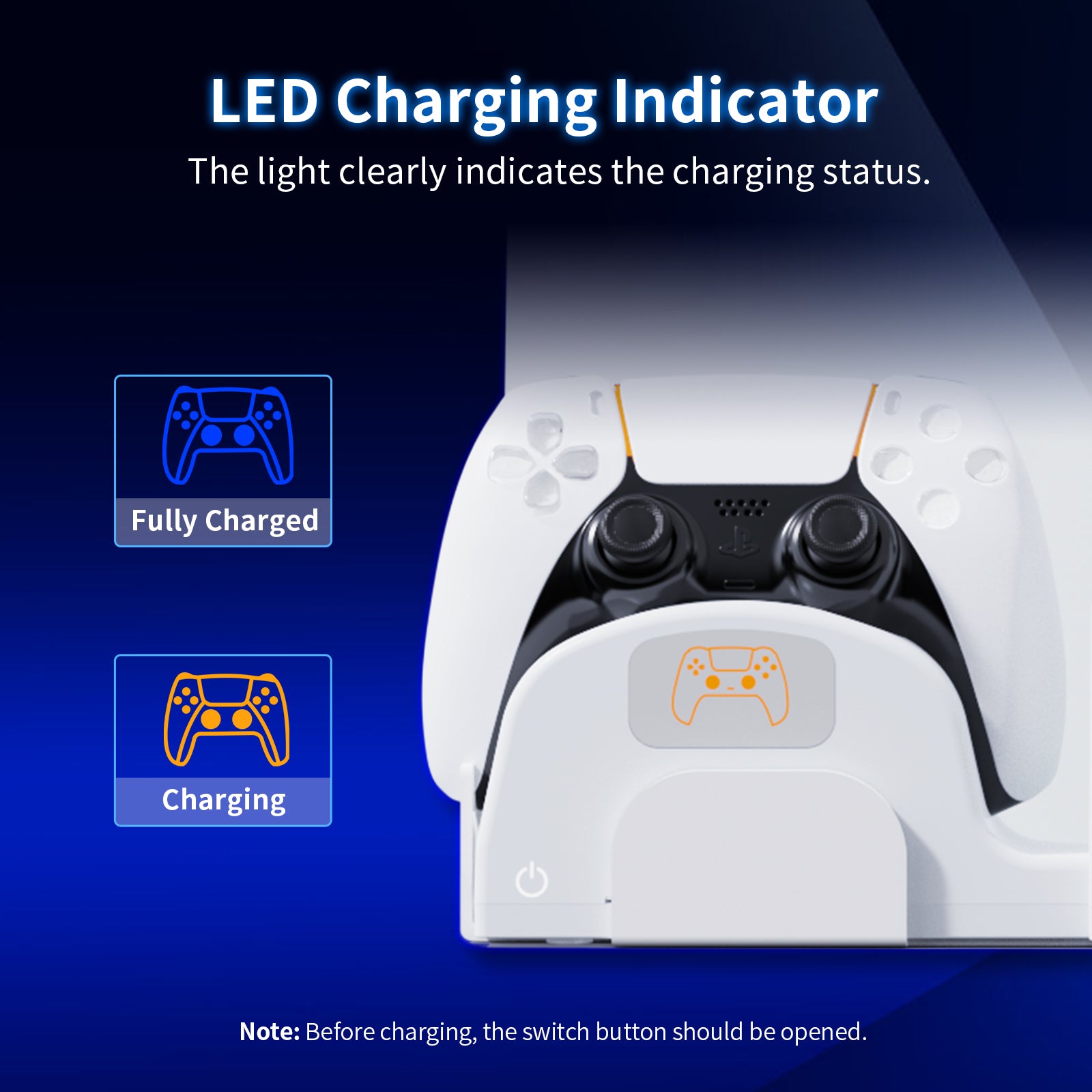 nexigo-ps5-wandhalterung-mit-controller-ladestation image 3