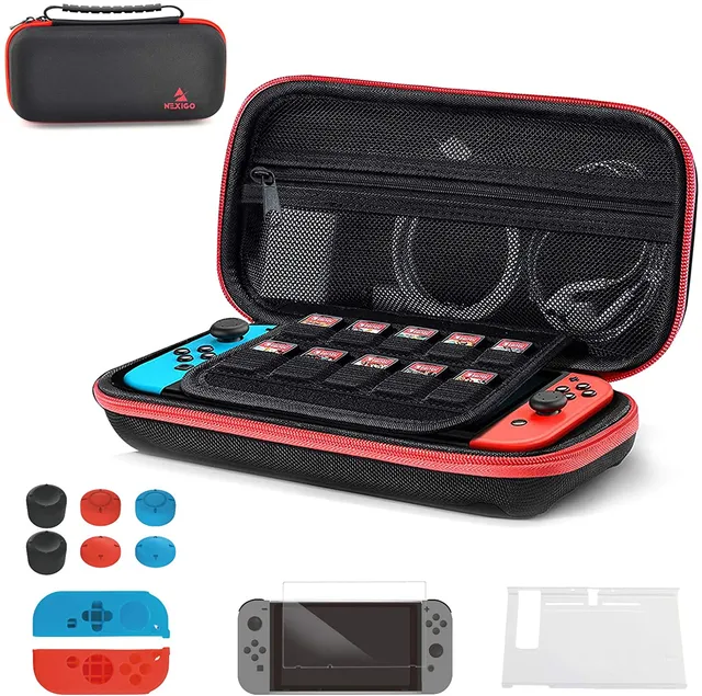 nexigo-tragetasche-und-zubeh-r-kit-f-r-nintendo-switch image 1