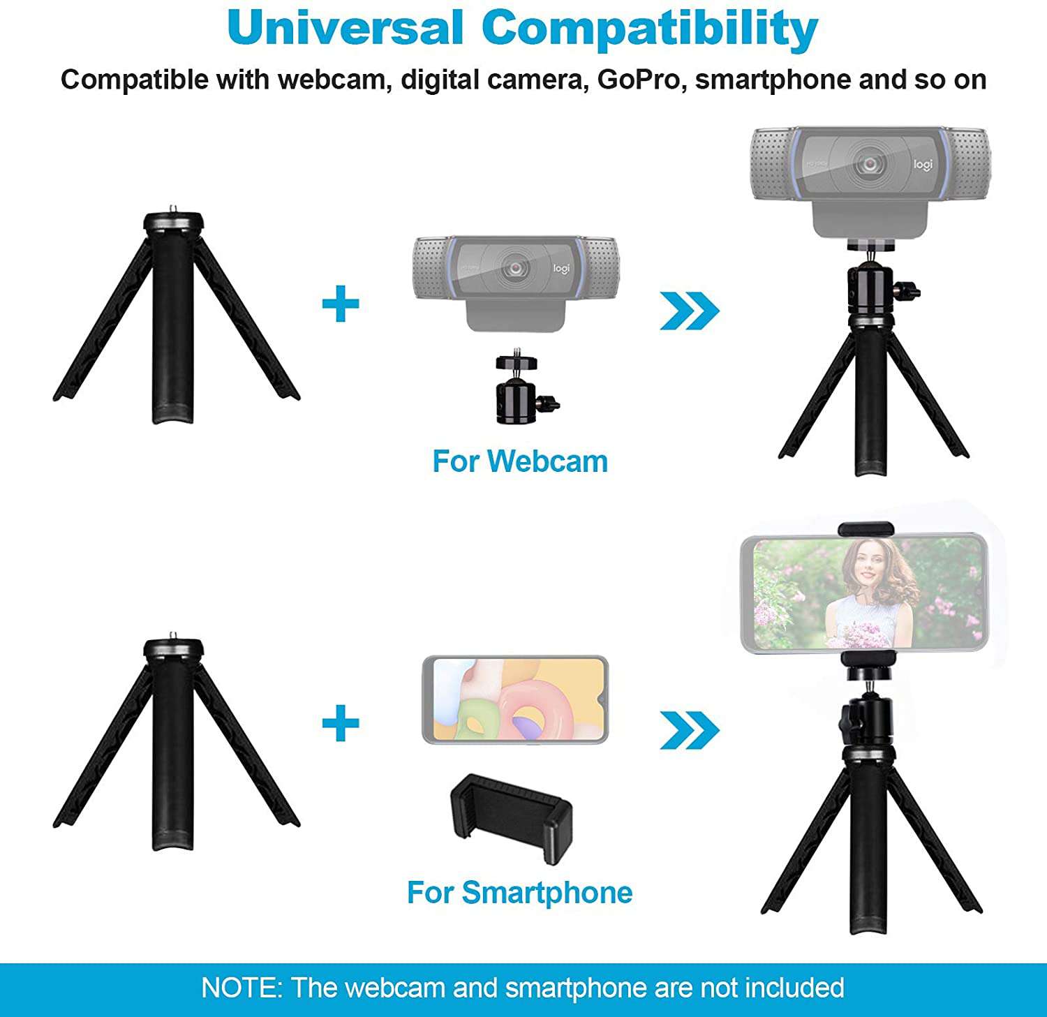 nexigo-mini-stativ-f-r-kamera-handy-webcam image 5
