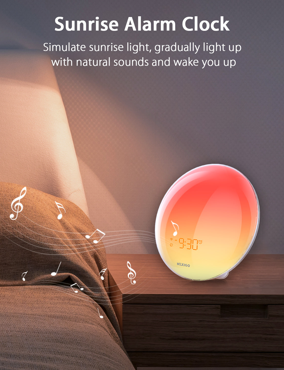nexigo-lt11s-sunrise-wake-up-lichtwecker image 2