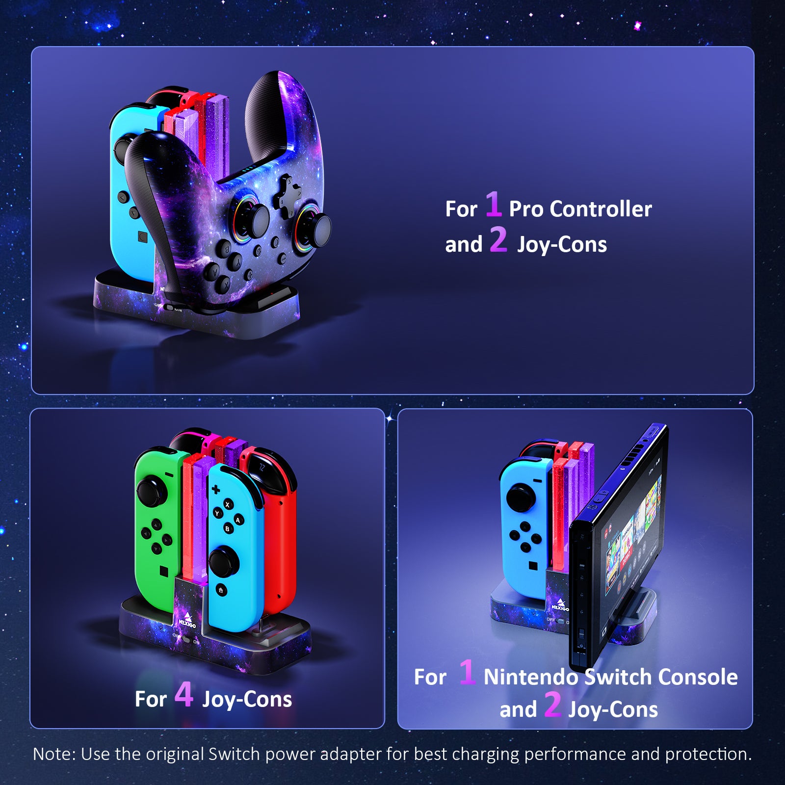 nexigo-ladestation-f-r-joy-con-und-pro-controller image 6
