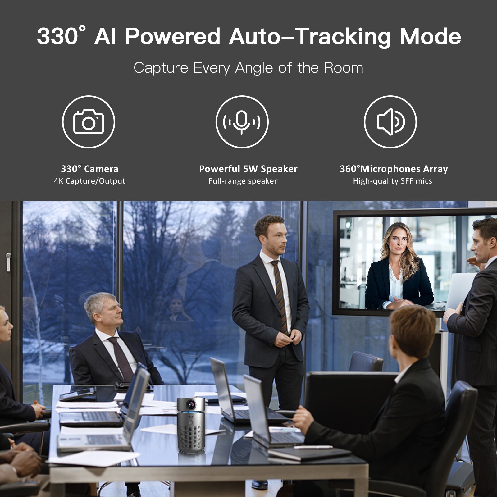 nexigo-meeting-pro-n4000-4k-webcam-all-in-one-hybrid-studio image 2