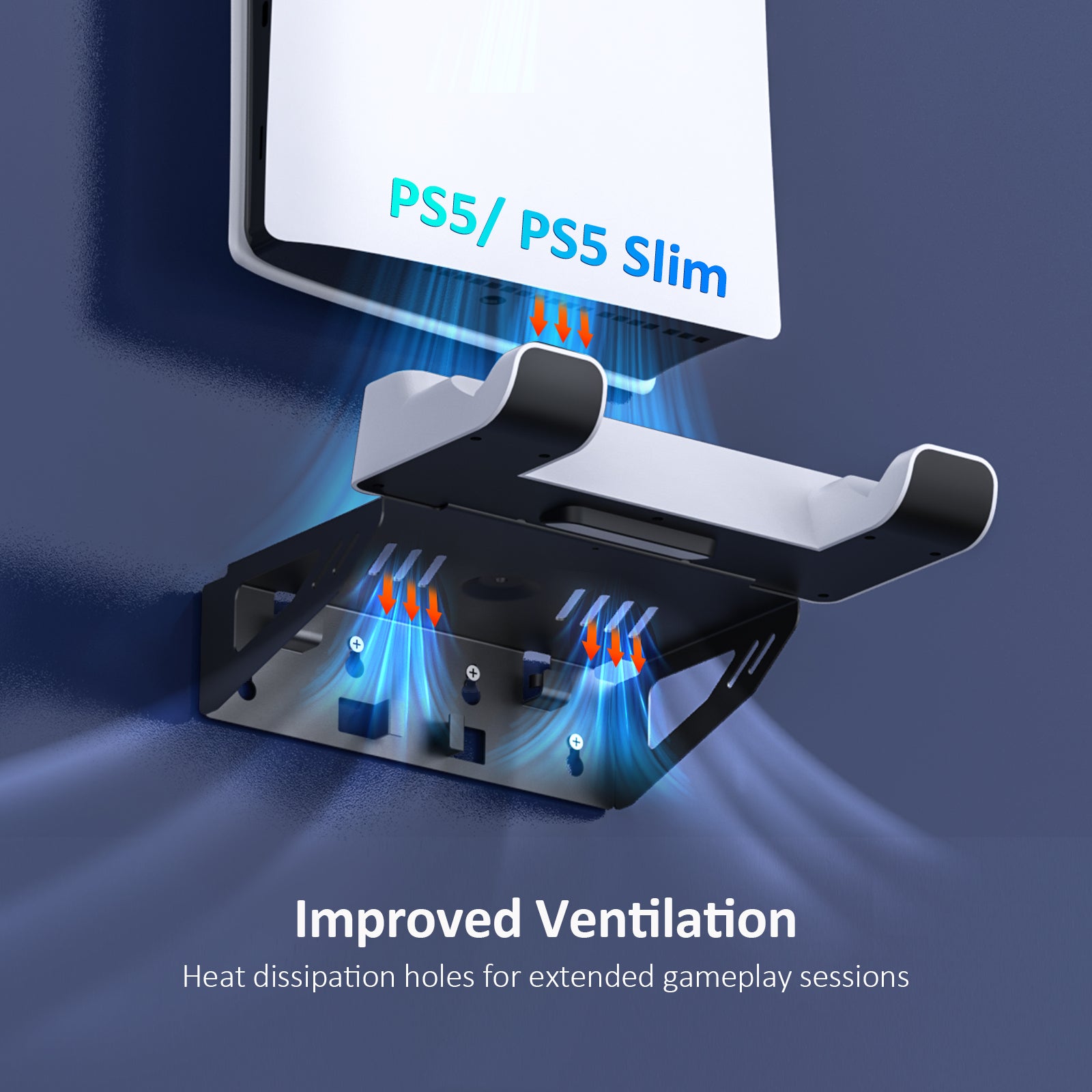 nexigo-ps5-wandhalterung-mit-doppel-ladestation image 3