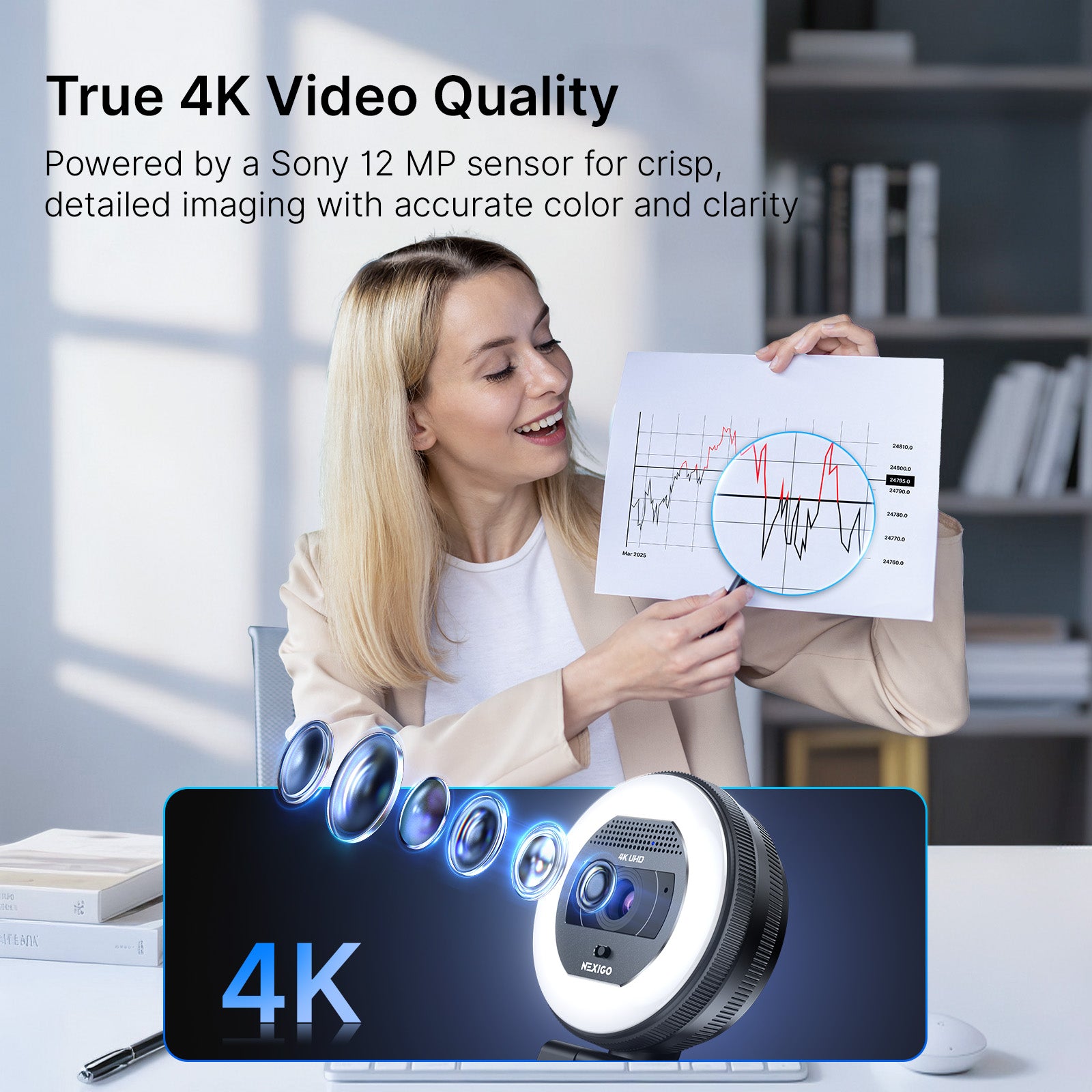 nexigo-n930e-pro-4k-webcam-mit-ringlicht-und-autofokus image 2