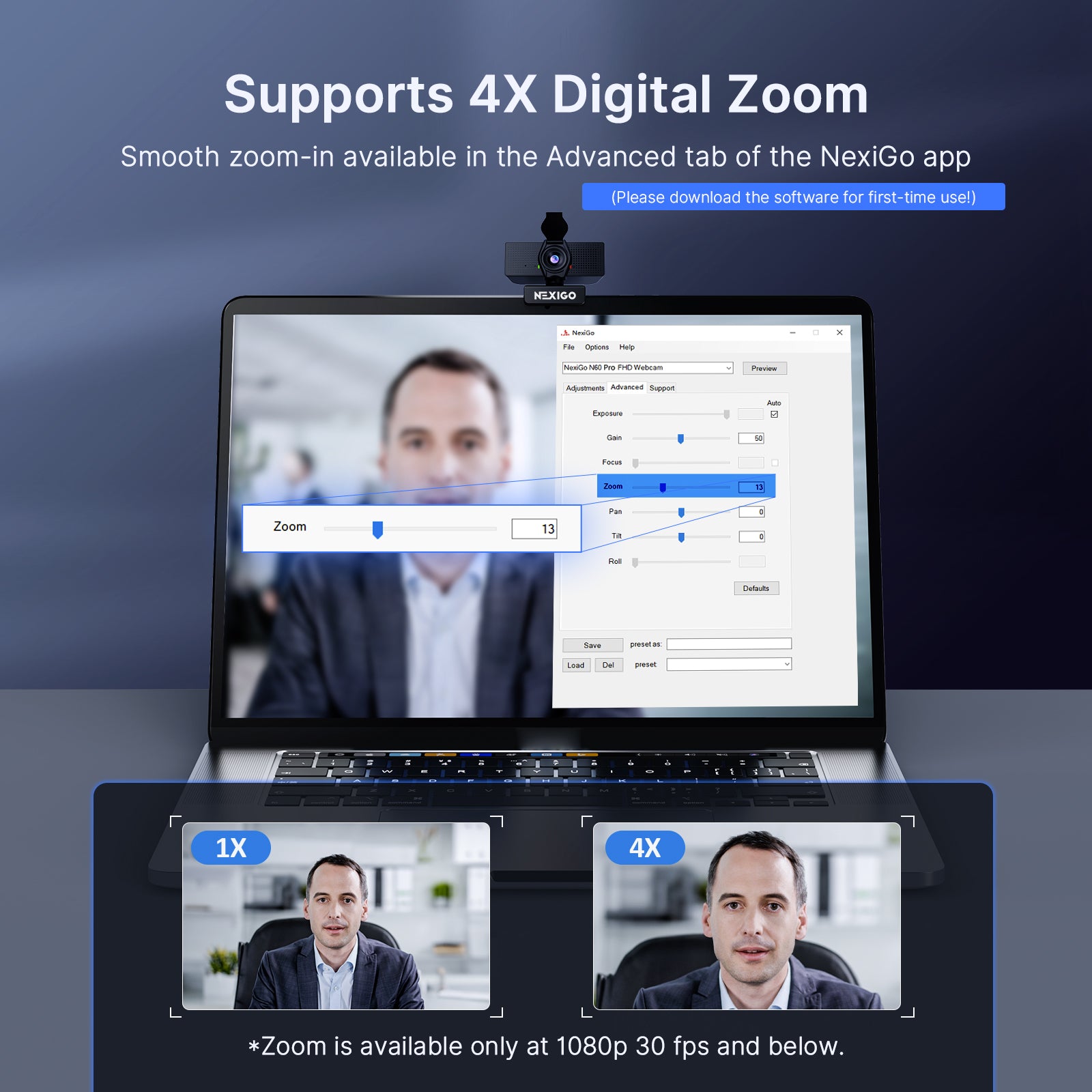 nexigo-n60-pro-4k-webcam-mit-3dnr-und-autofokus image 5