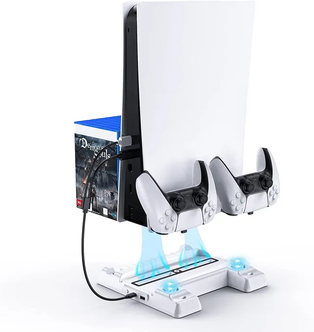 nexigo-vertical-stand-mit-k-hl-l-ftern-f-r-ps5-st-nder image 1