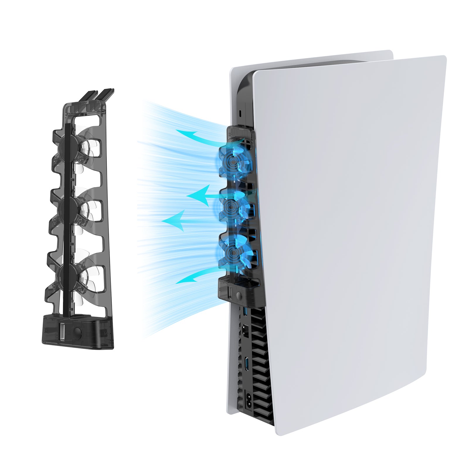 nexigo-ps5-cooling-fan-mit-led-licht-k-hler-l-fter-f-r-ps5-disc-digital image 1