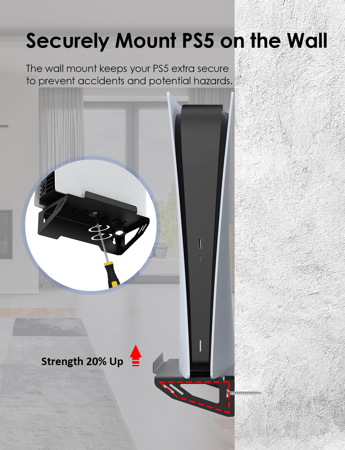 nexigo-wandhalterung-wall-mount-set-f-r-ps5 image 4