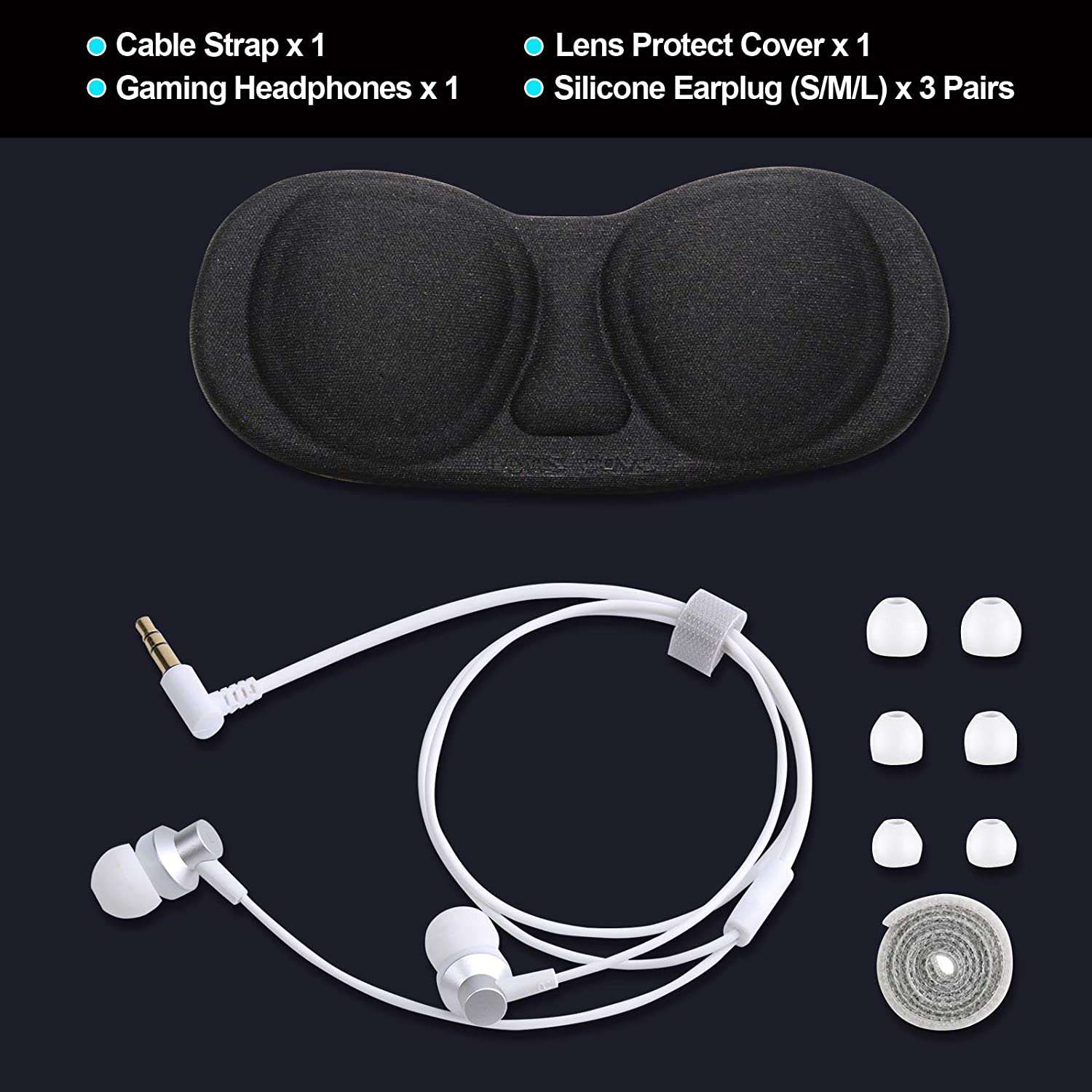 nexigo-s7-set-f-r-oculus-quest-2-linsenschutz-und-gaming-earbuds image 6