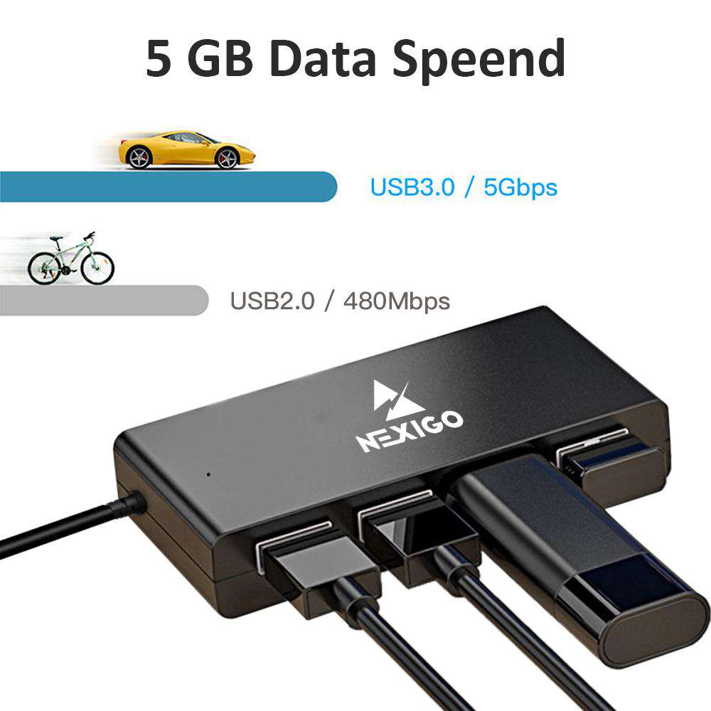 nexigo-4-port-ultra-slim-usb-3-0-hub image 4