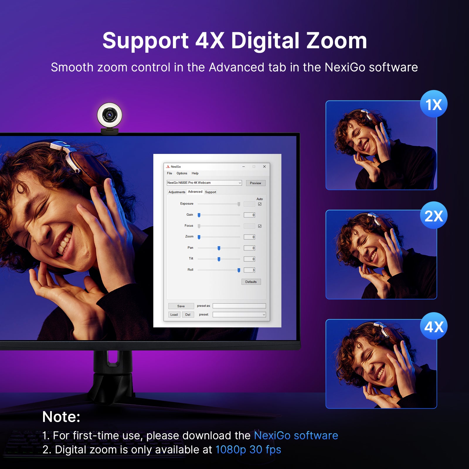 nexigo-n680e-pro-4k-webcam-mit-ringlicht-und-sony-1-2-5-sensor image 8