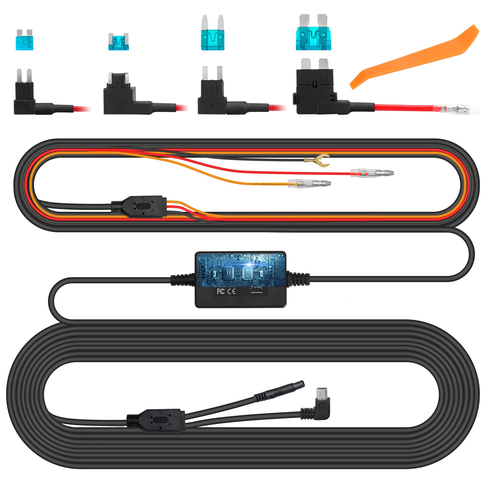 nexigo-hardwire-kit-mit-fuse-kit-f-r-d10-d101-d102-dashcam image 2