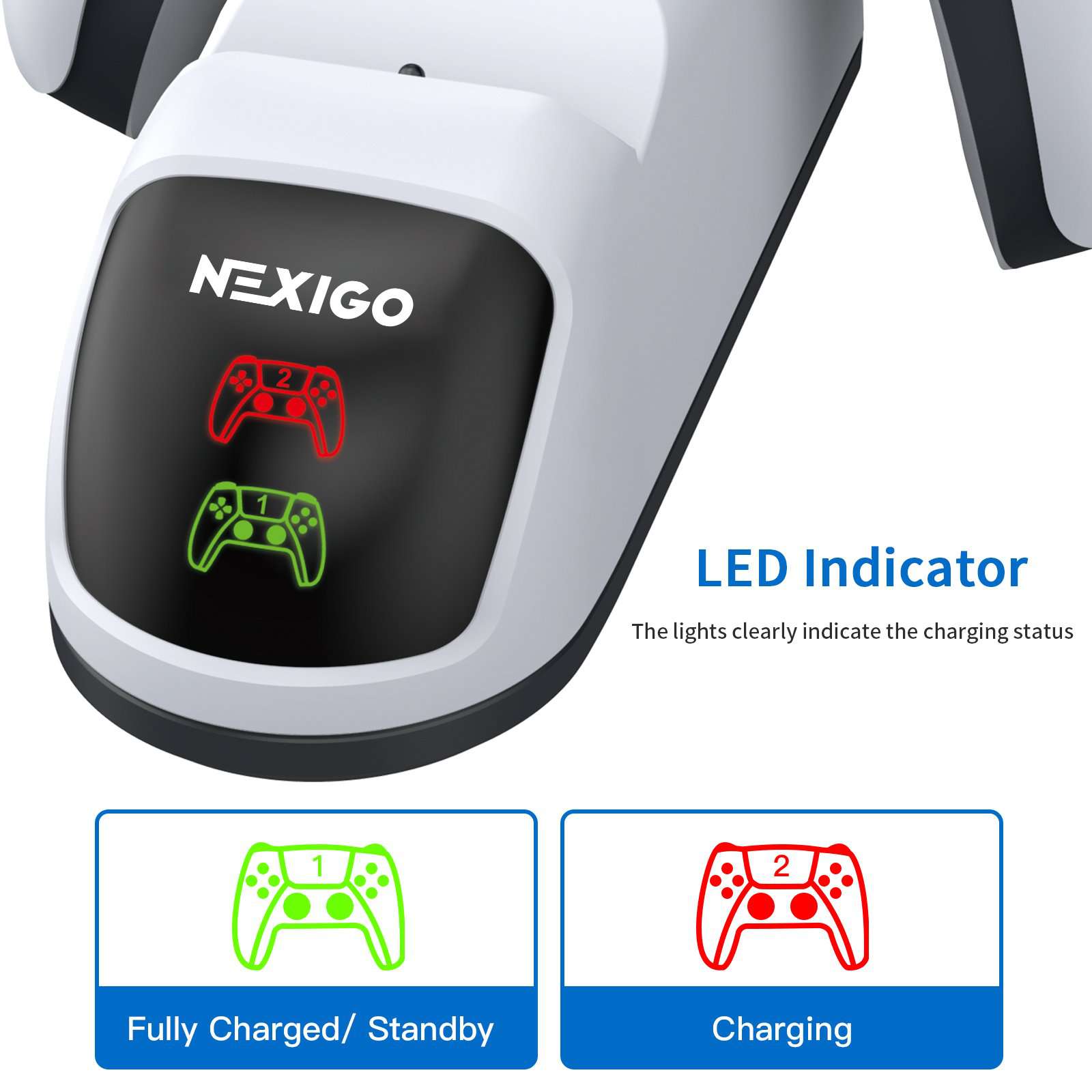 nexigo-ps5-controller-ladestation-mit-grip-trigger-kit image 3