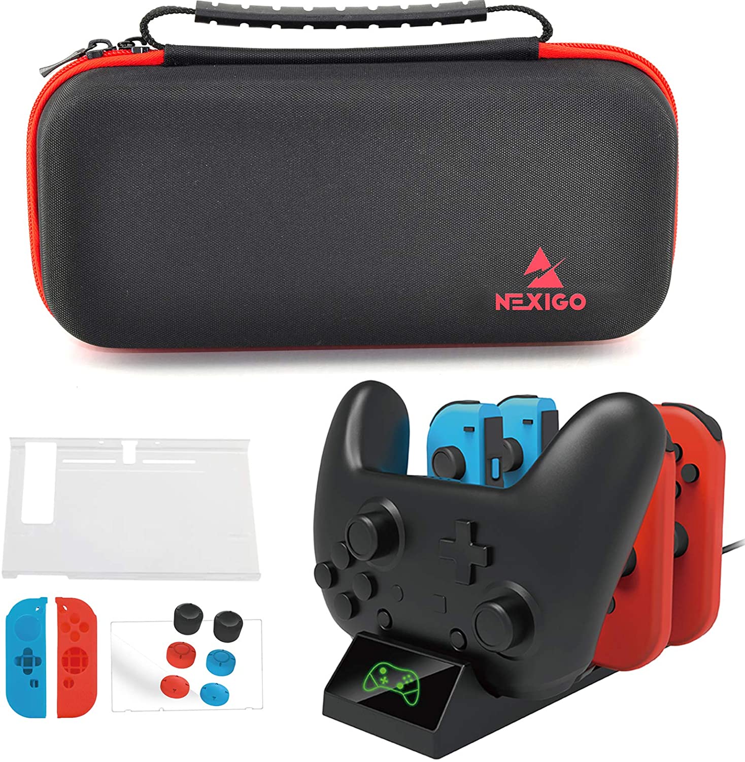 nexigo-switch-zubeh-r-kit-mit-joy-con-ladestation image 1