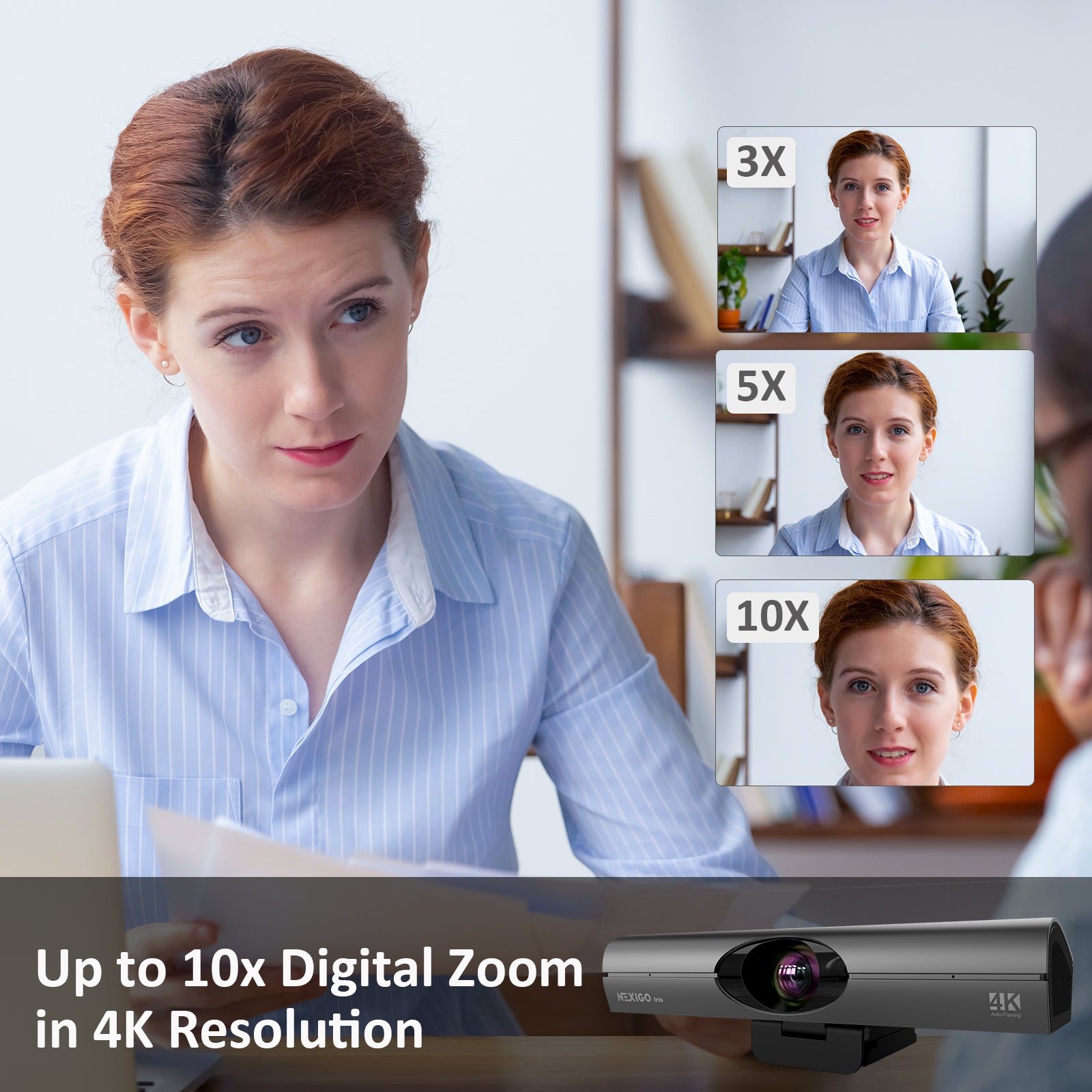 nexigo-iris-4k-webcam-60fps-ai-tracking-konferenzkamera image 6