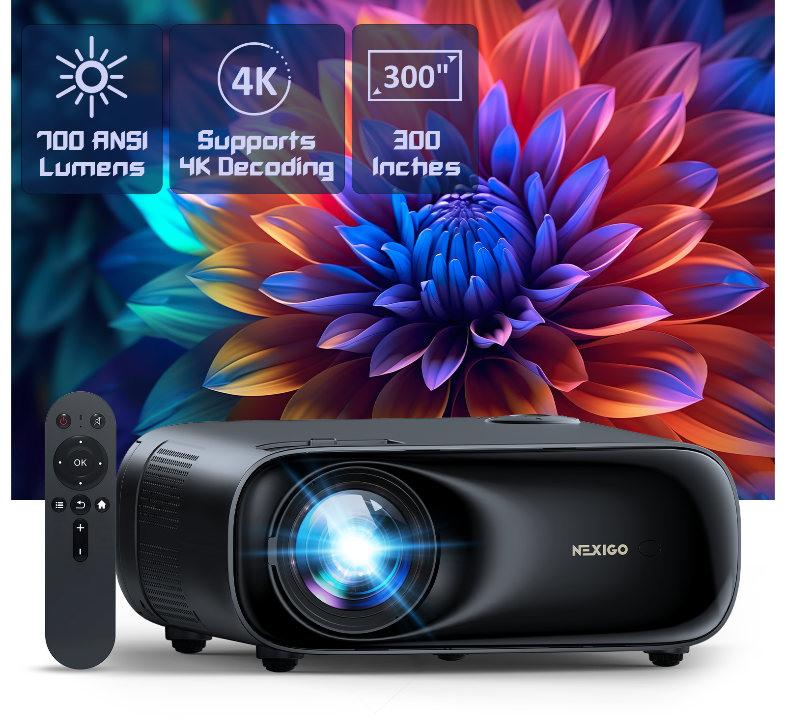 nexigo-pj40-gen-3-lcd-projektor-native-1080p-wifi-bluetooth image 1