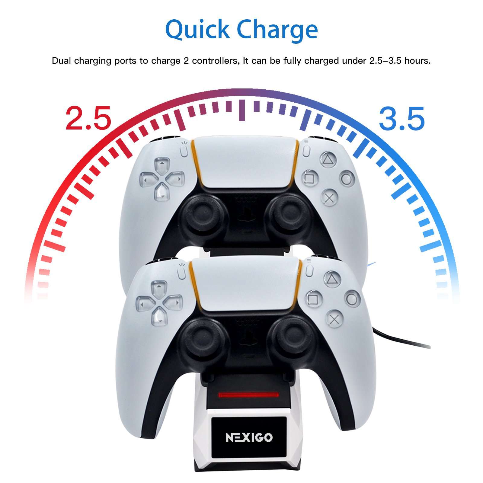 nexigo-ps5-controller-ladestation-mit-thumb-grips image 5