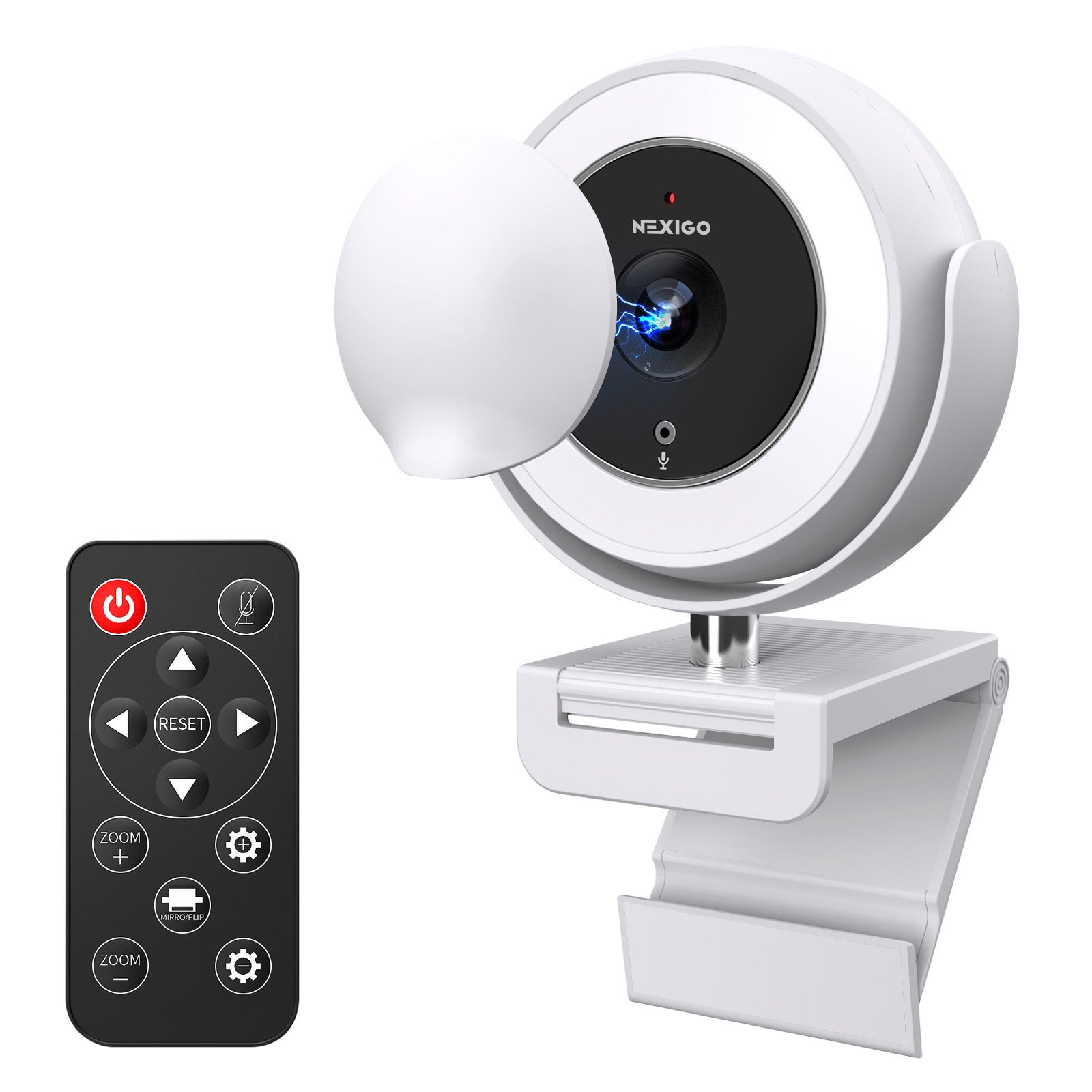 nexigo-n940e-webcam-1080p-60fps-mit-ringlicht-und-fernbedienung image 2
