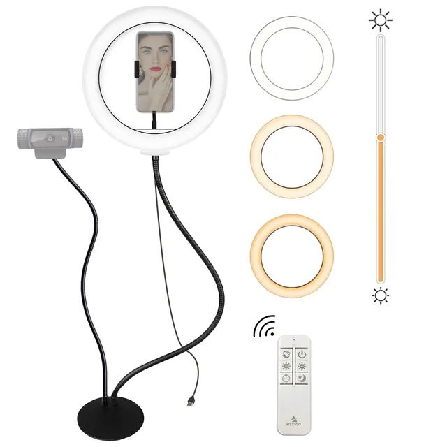 nexigo-10-inch-led-selfie-ringlicht-mit-fernbedienung image 1