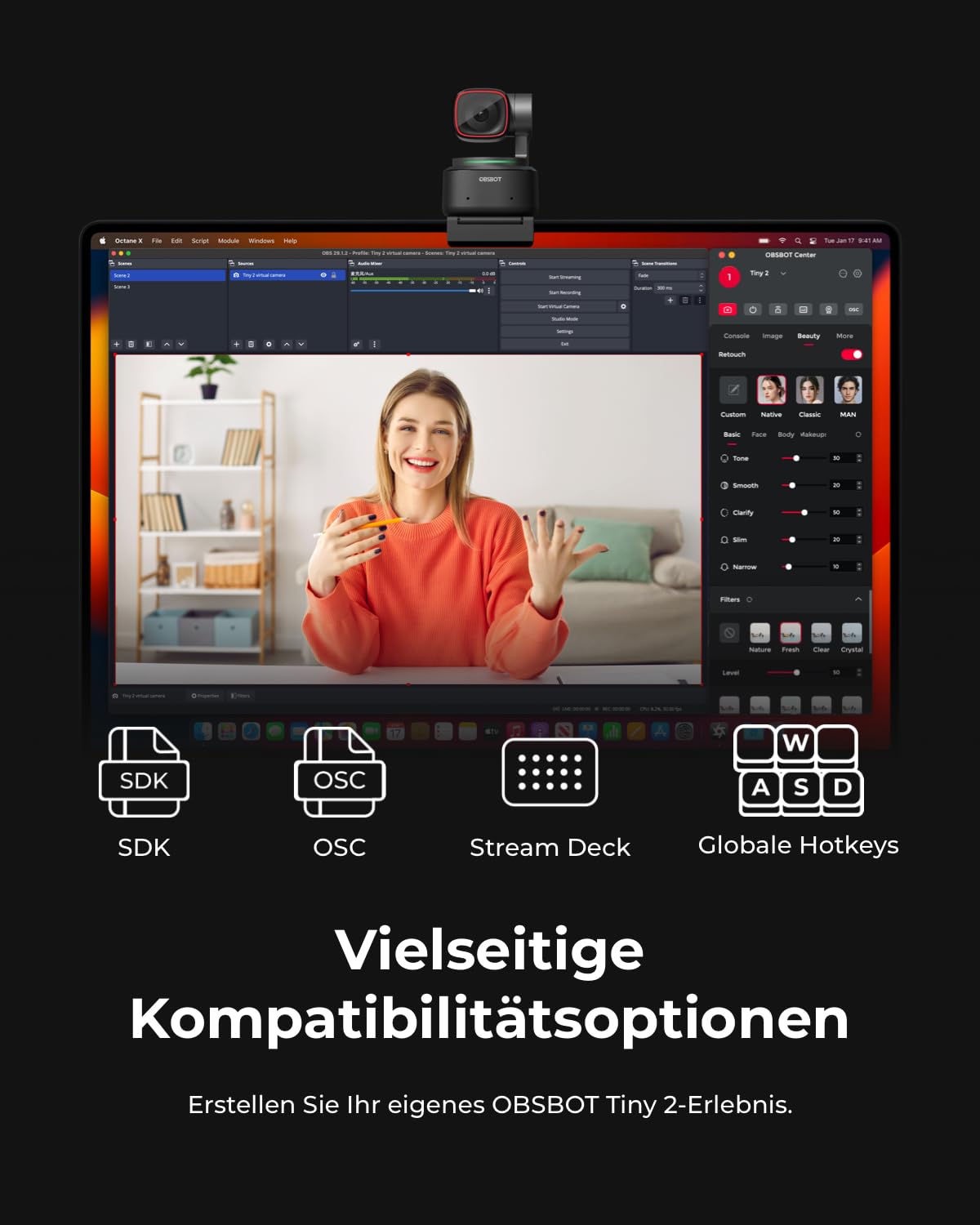 obsbot-tiny-2-ptz-4k-webcam-mit-ki-tracking-und-sprachsteuerung image 8