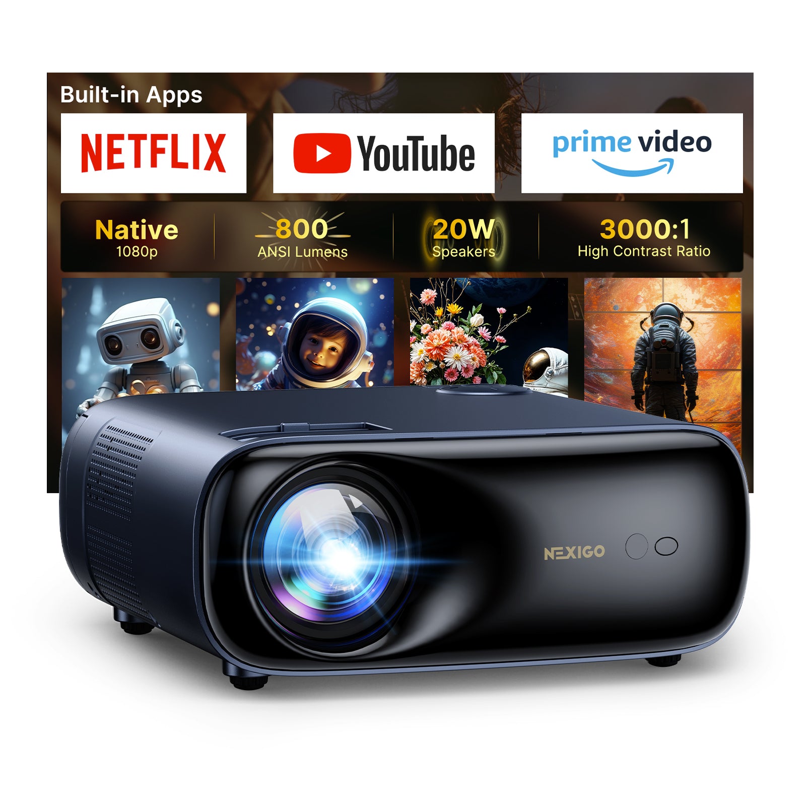 nexigo-pj40-ultra-outdoor-netflix-projektor image 1