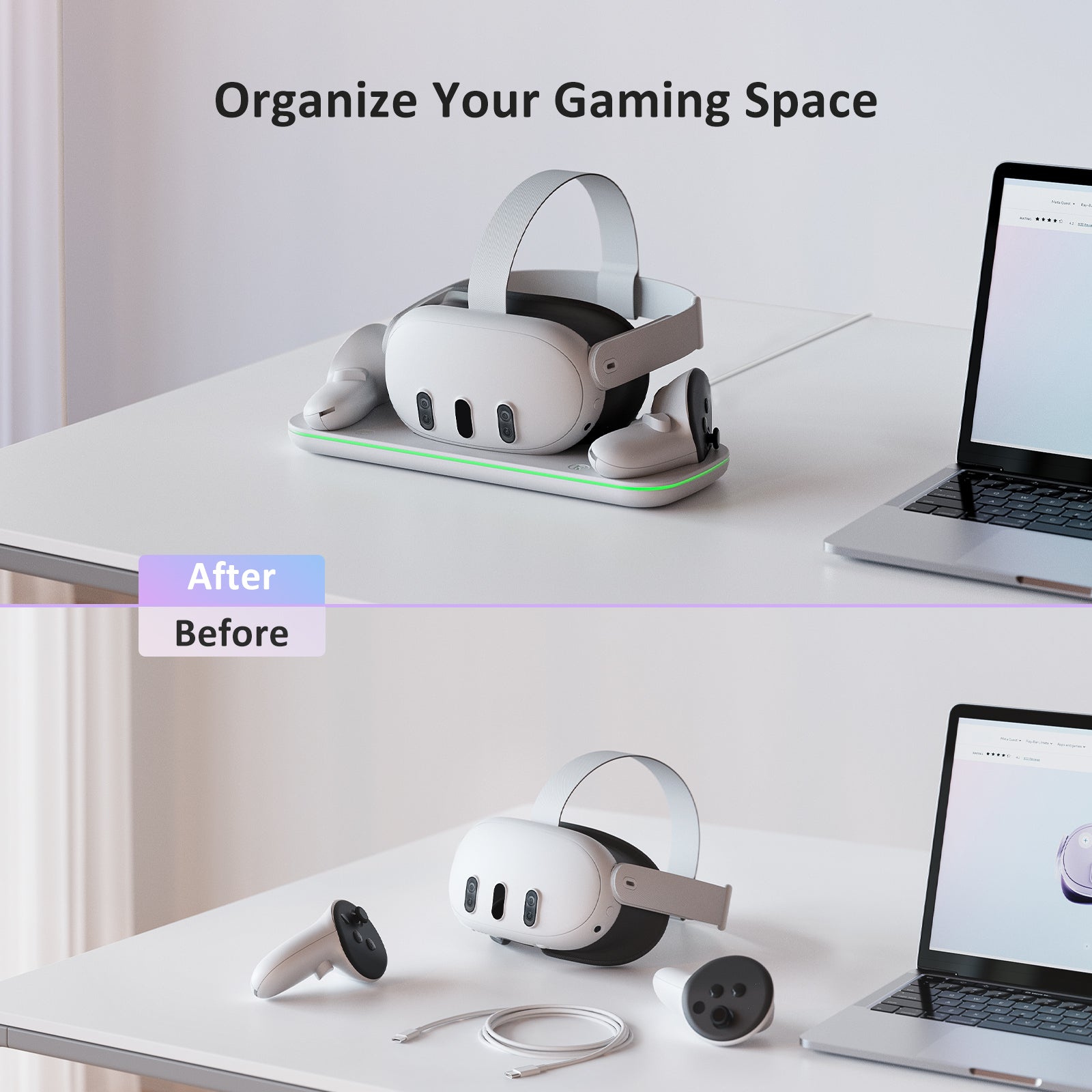 nexigo-quest-3-charging-dock-ladestation-mit-2-akku-packs image 7