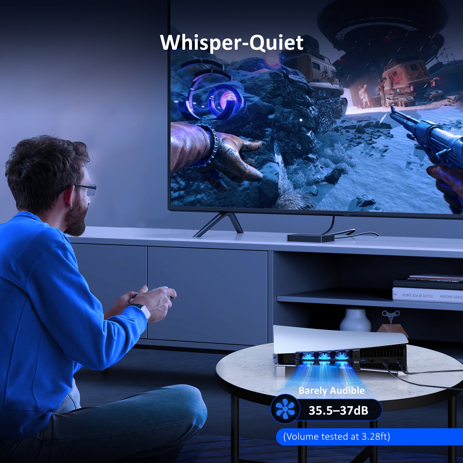 nexigo-horizontaler-standfu-mit-l-fter-f-r-ps5-ps5-slim image 8