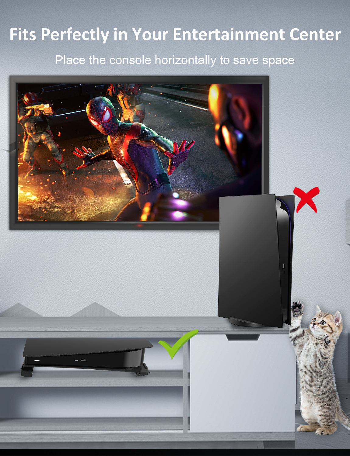 nexigo-ps5-horizontal-stand-mit-controller-charger-und-l-fter image 4