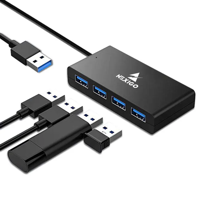 nexigo-4-port-ultra-slim-usb-3-0-hub image 1