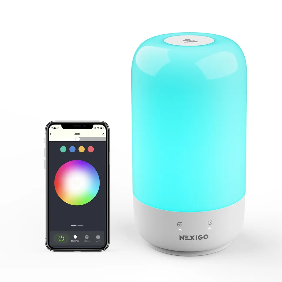 nexigo-lt01s-smart-tischlampe-rgbw-nachttischlampe image 1