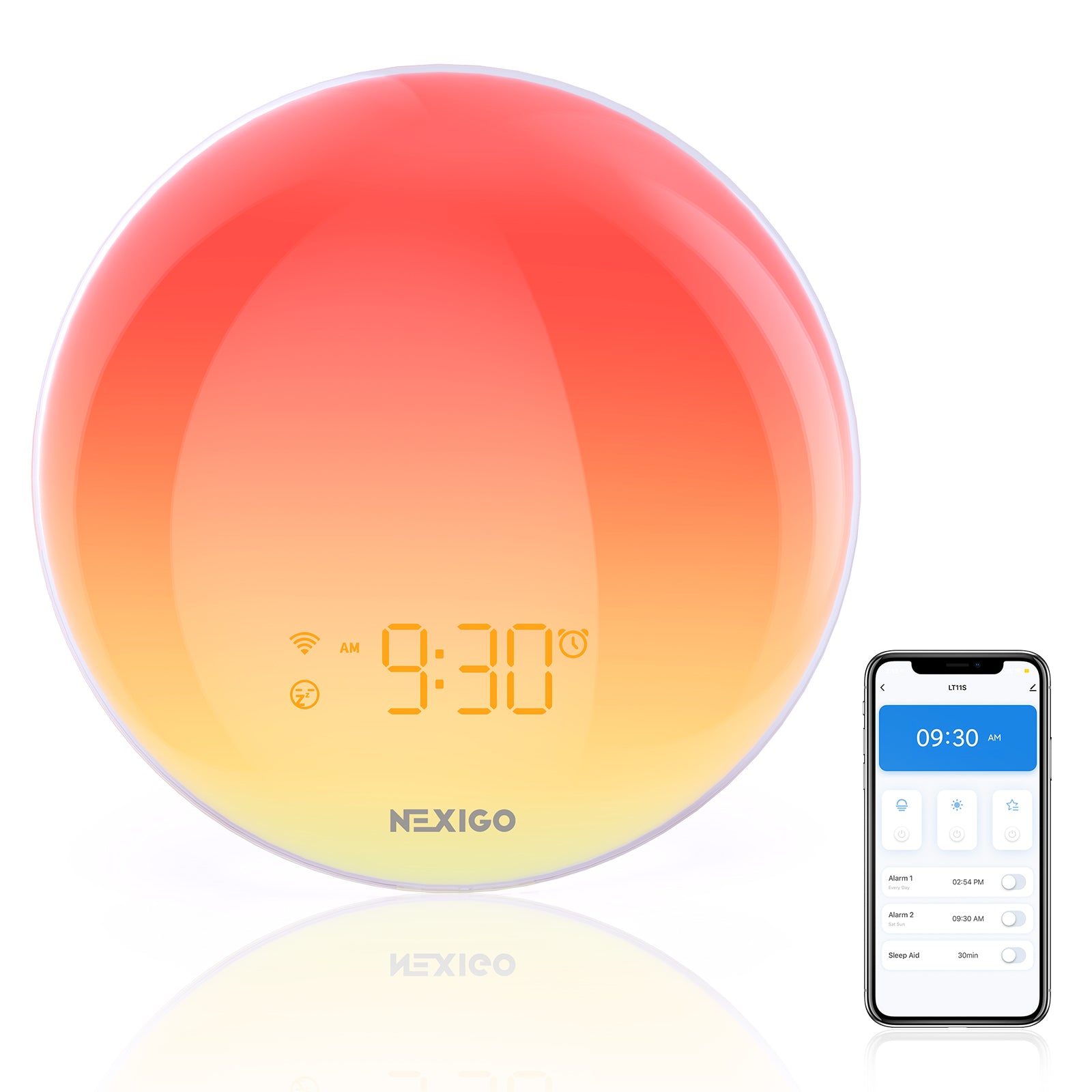 nexigo-lt11s-sunrise-wake-up-lichtwecker image 1