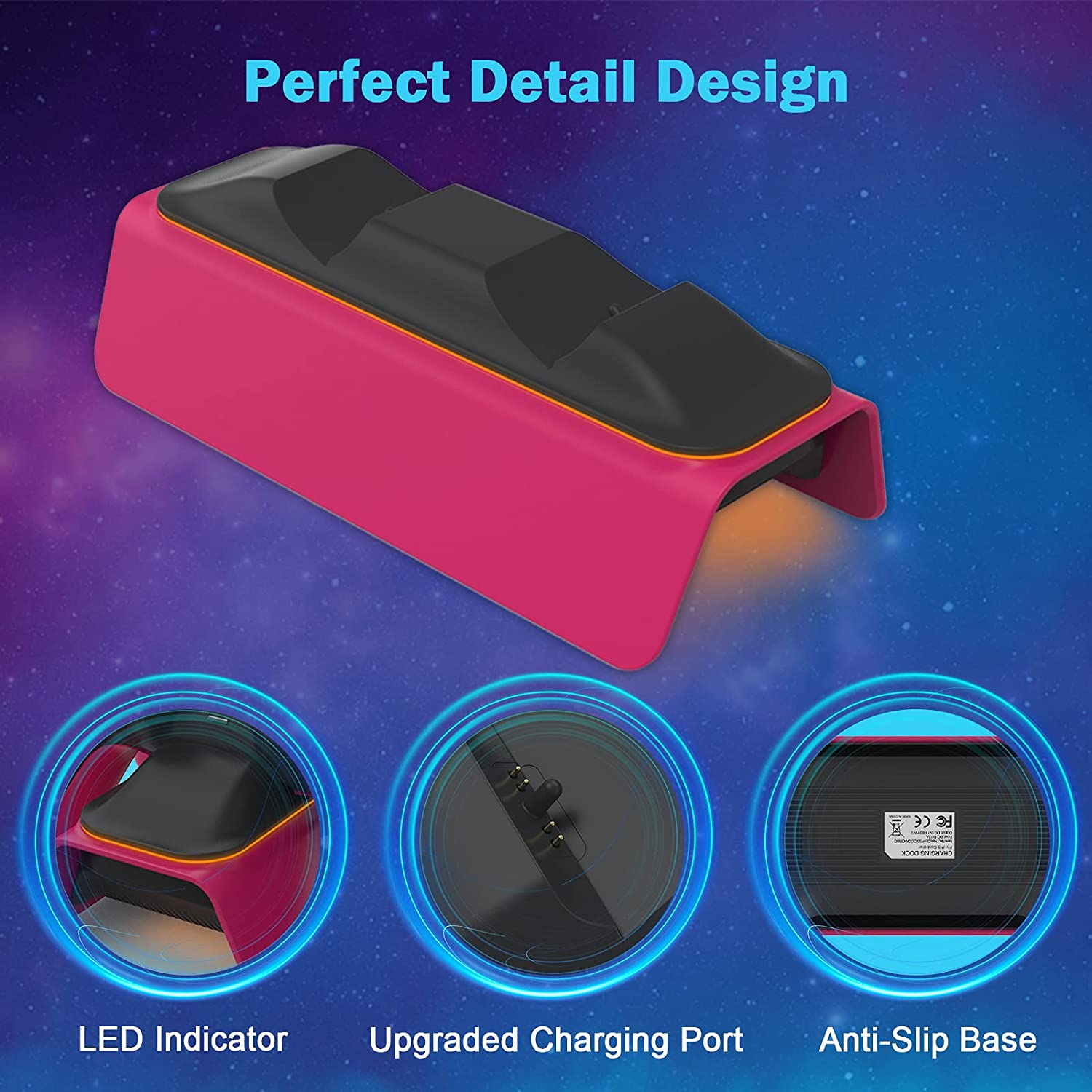 nexigo-ps5-controller-charger-mit-thumb-grip-kit image 7