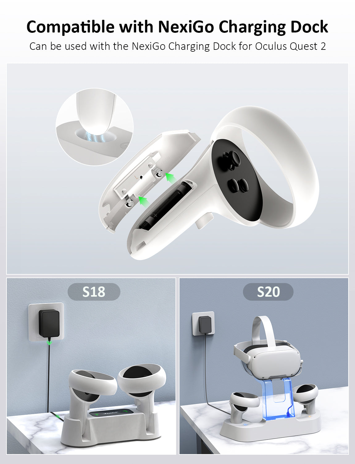 nexigo-aa-akkus-1850mah-2er-pack-f-r-meta-oculus-quest-2 image 3