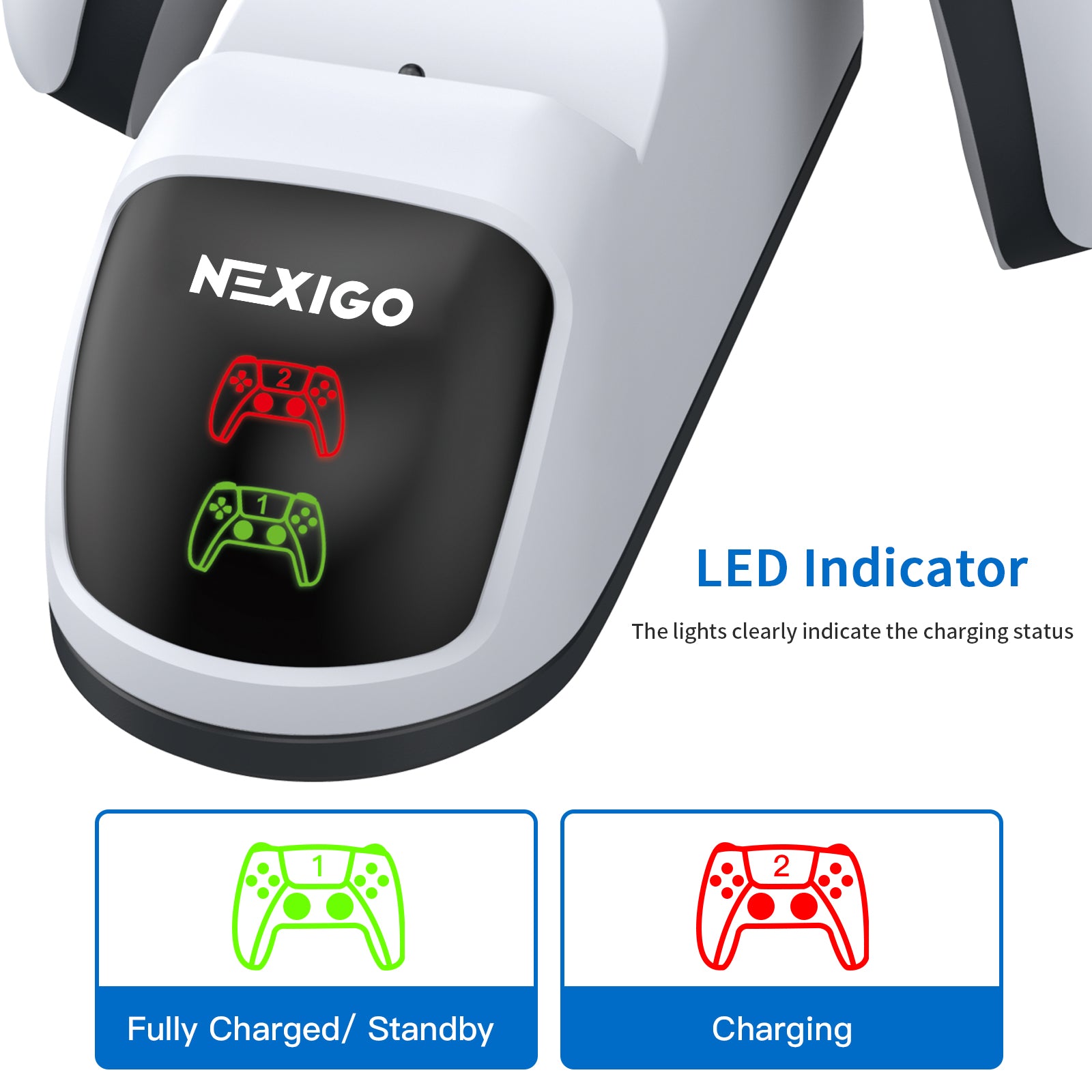 nexigo-upgraded-ps5-controller-charger-ladestation image 3