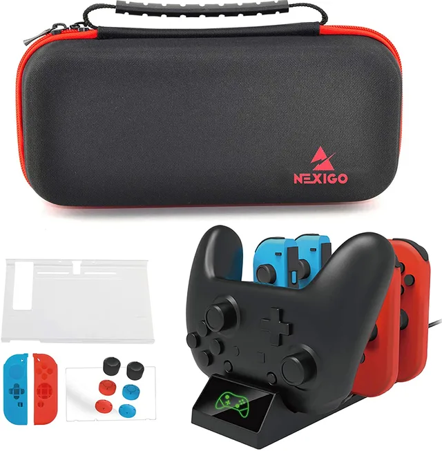 nexigo-switch-zubeh-r-kit-mit-joy-con-ladestation image 1
