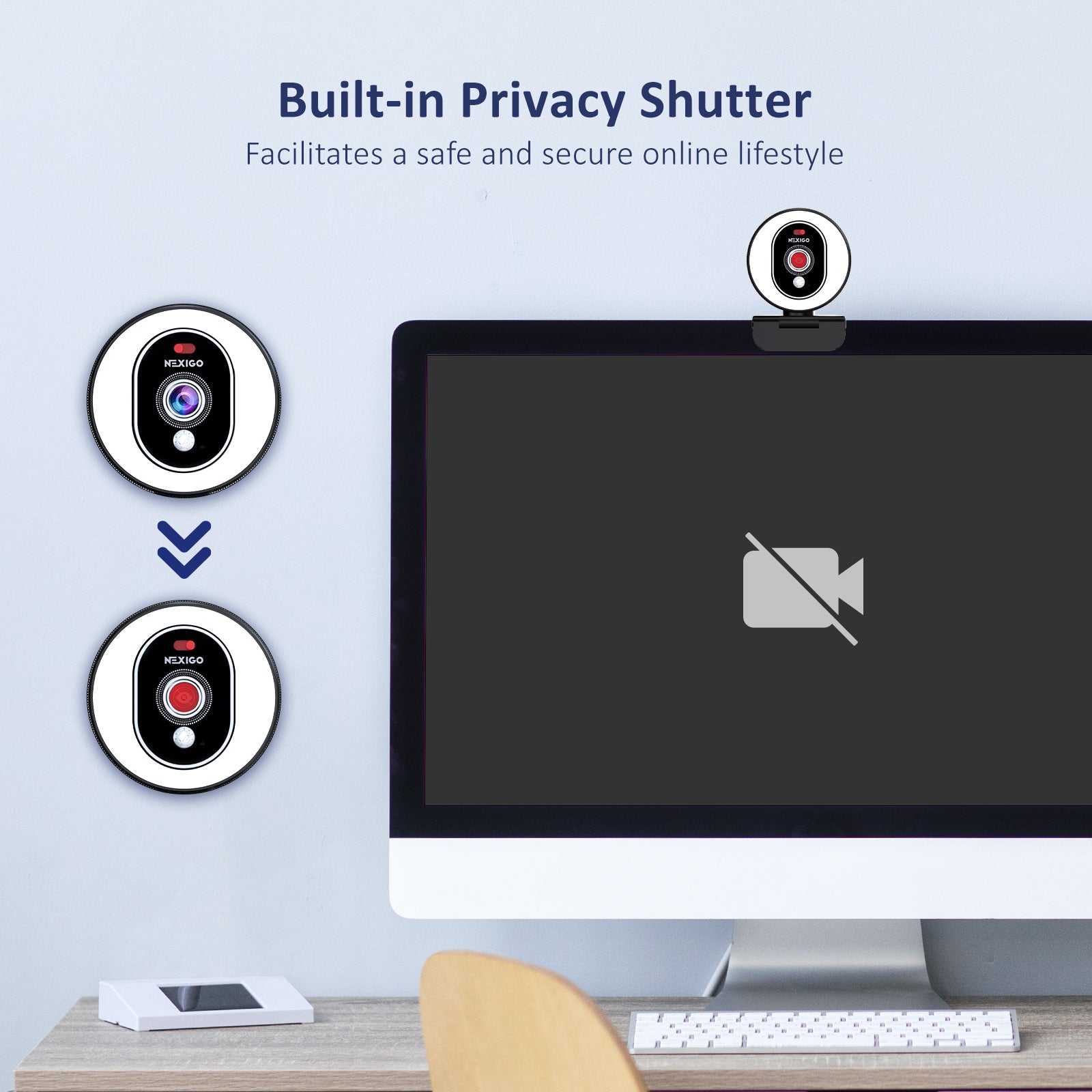 nexigo-n680e-webcam-full-hd-1080p-autofokus-ringlicht image 4