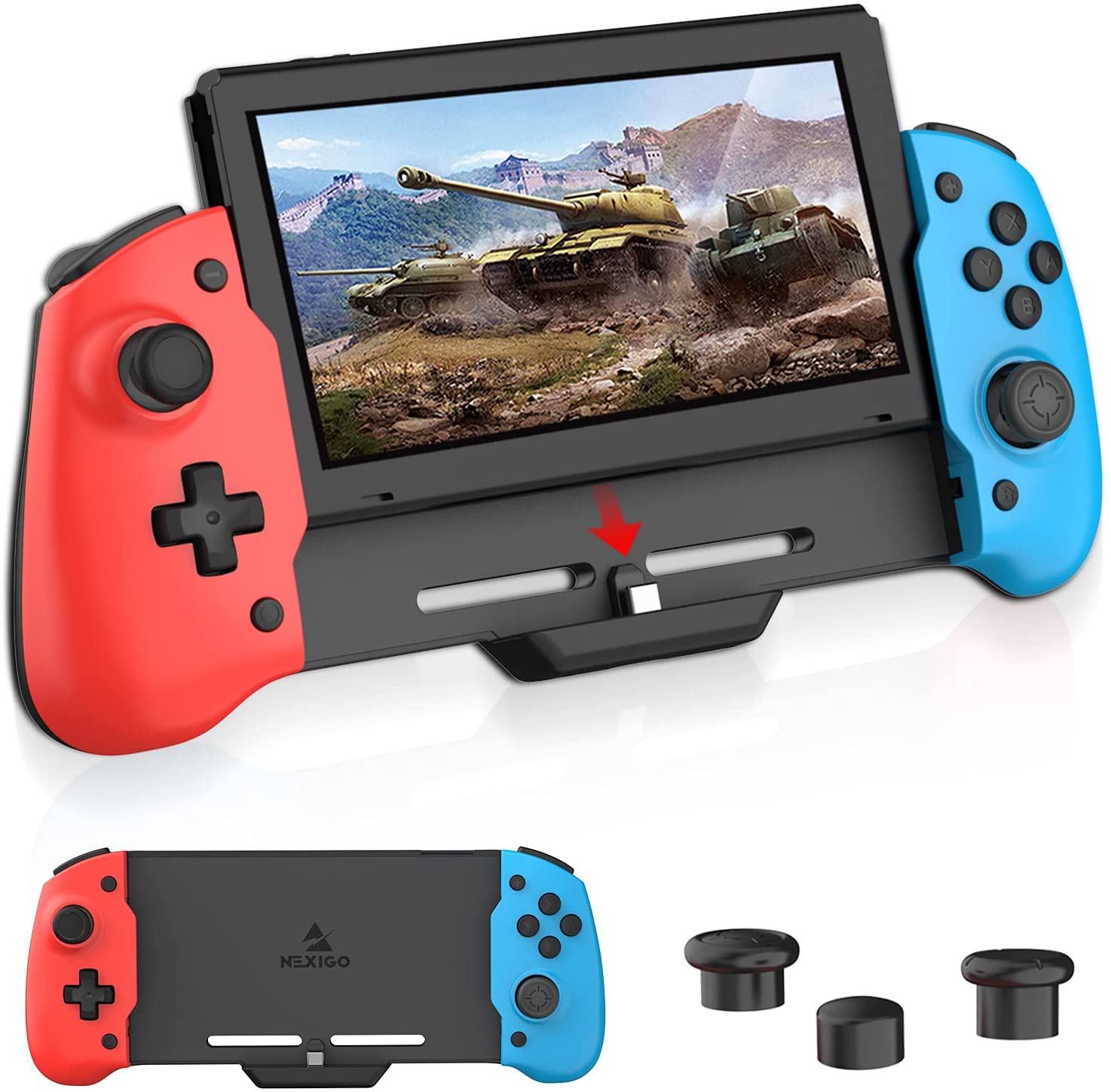 nexigo-ergonomischer-controller-f-r-nintendo-switch-handheld-modus image 6