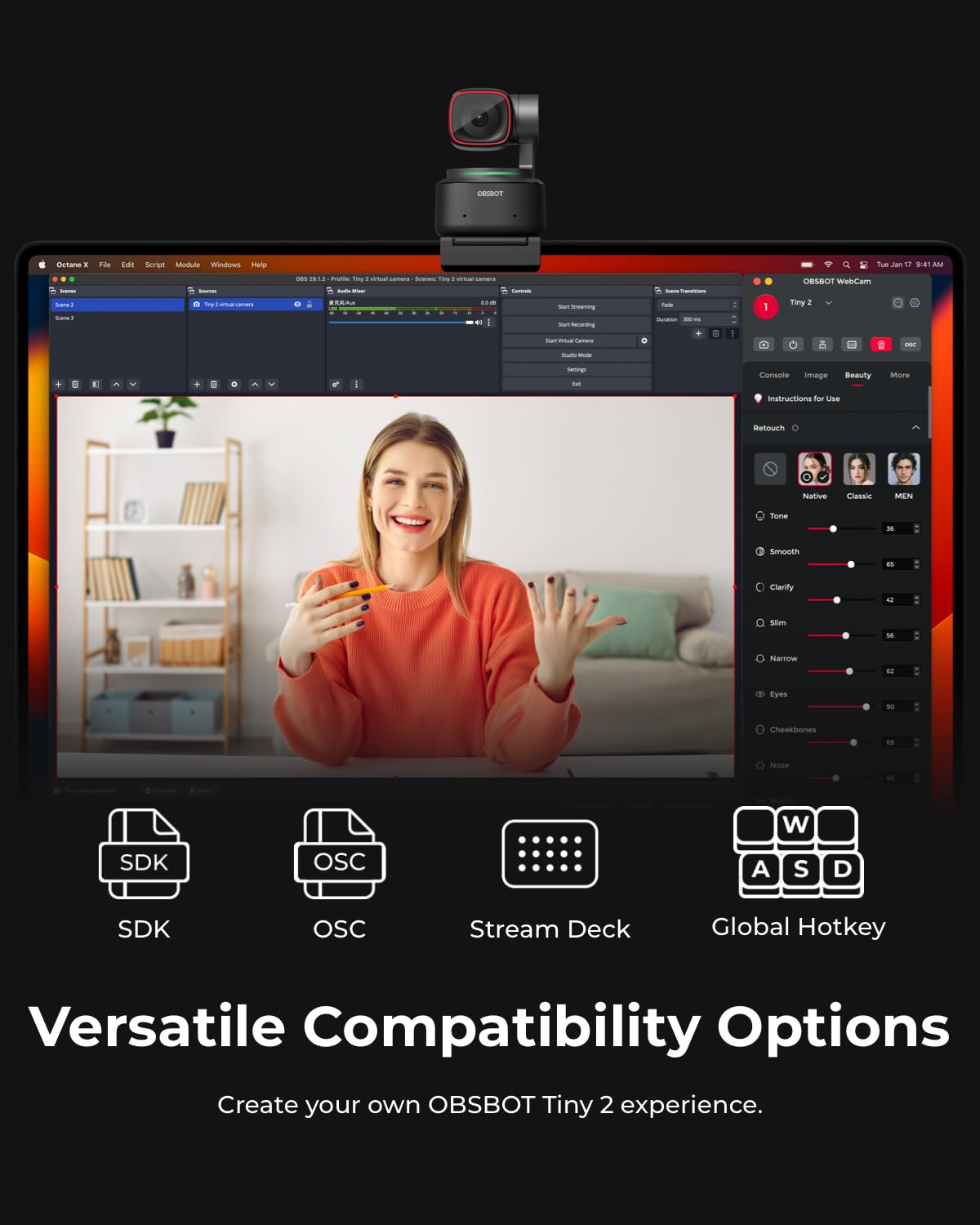 obsbot-tiny-2-remote-combo-4k-ki-webcam-mit-smart-remote-2 image 8