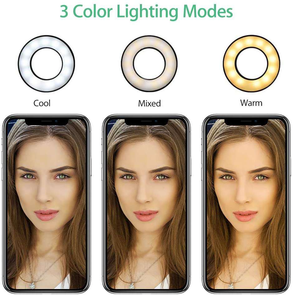 nexigo-3-5-zoll-led-selfie-ringlicht-f-r-webcam-und-streaming image 2