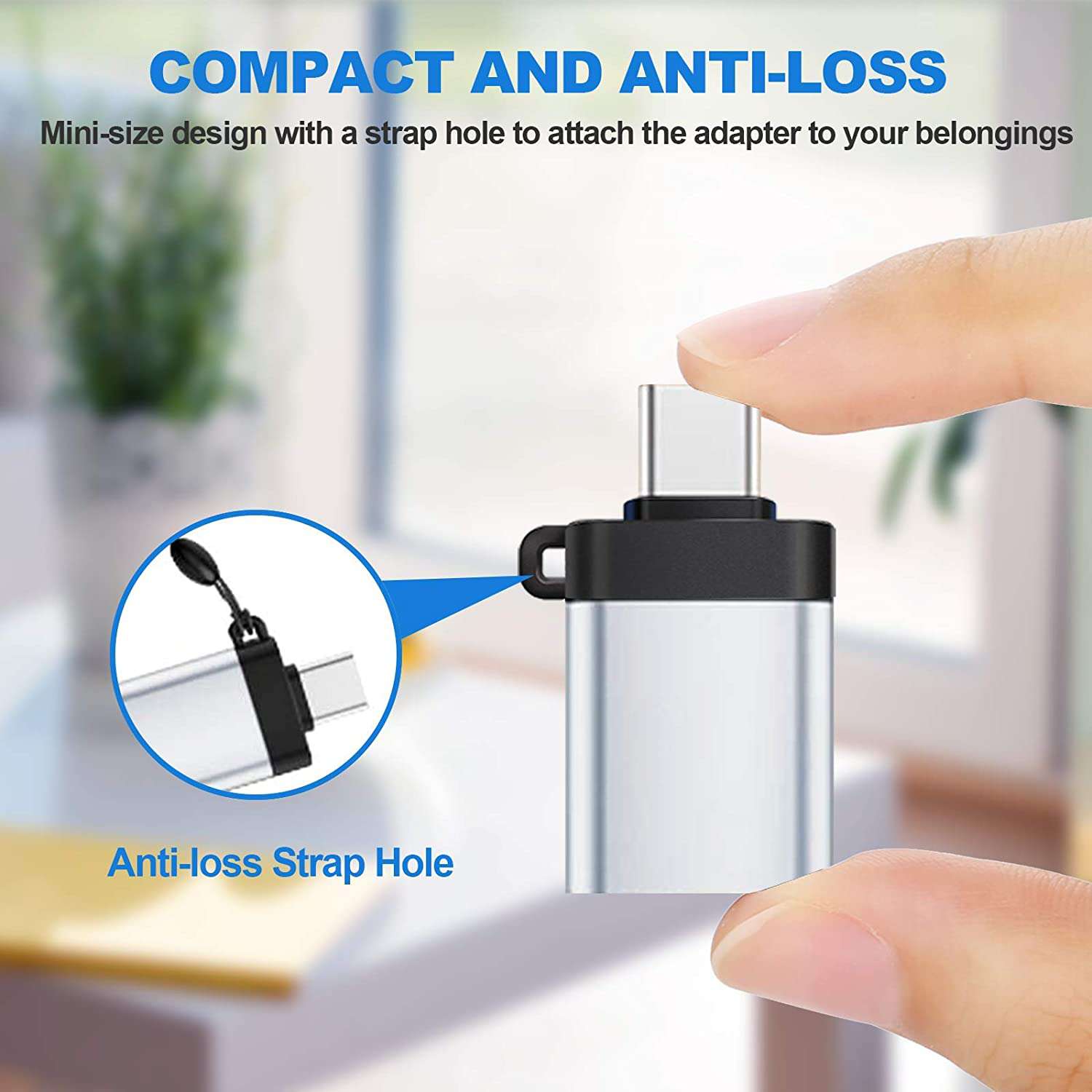 nexigo-usb-c-auf-a-adapter-silber-usb-3-0-5gbps image 4