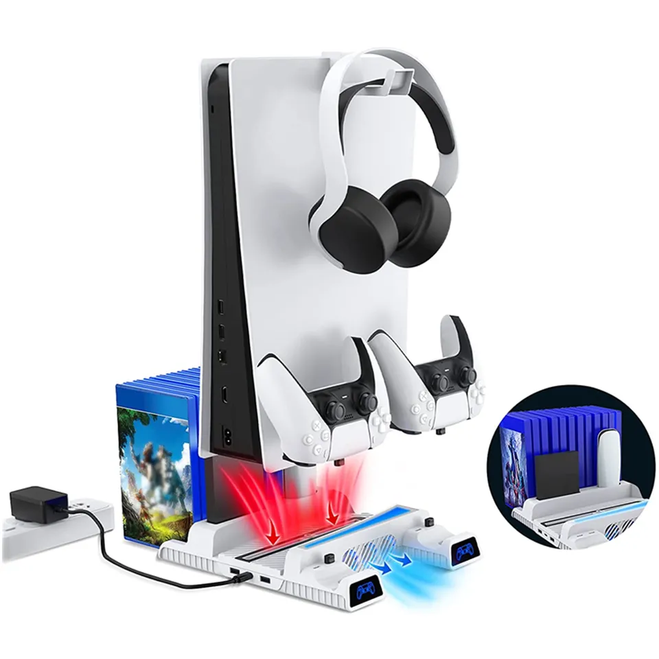 nexigo-ps5-vertikalst-nder-mit-headset-halter-und-rgb-licht image 1
