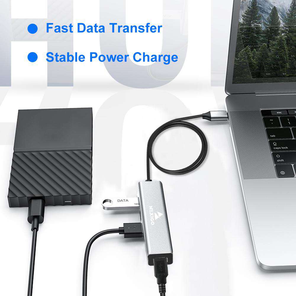 nexigo-4-port-aluminium-usb-3-0-hub-mit-5-gbps image 7