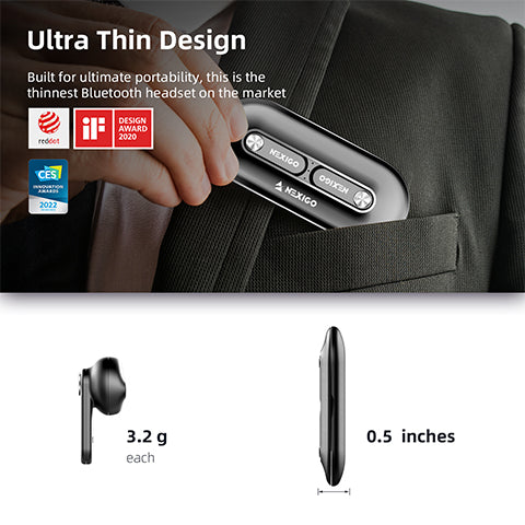 nexigo-air-t2-ultra-thin-wireless-earbuds-bluetooth-5-2 image 4