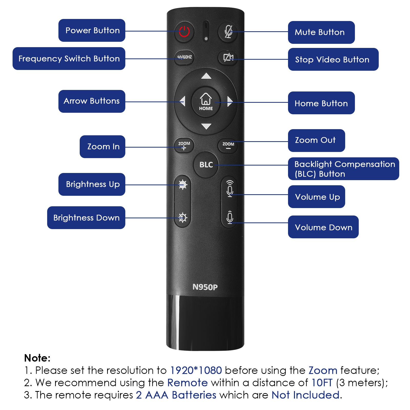 nexigo-n950p-4k-webcam-mit-5x-zoom-und-fernbedienung image 7
