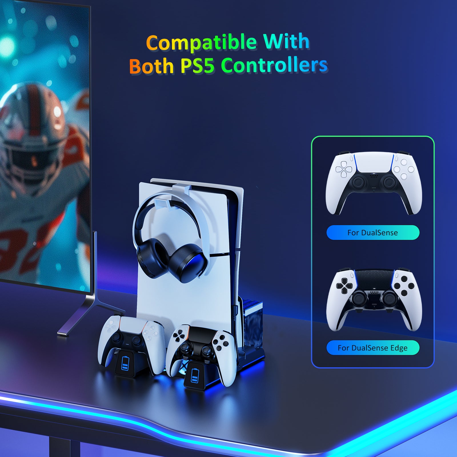 nexigo-ps5-slim-cooling-stand-mit-l-fter-und-ladestation image 7